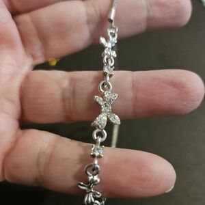 Elegant Silver Butterfly Bracelet